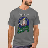 ヘンダーソンクランバッジ＋タータン Tシャツ (正面)