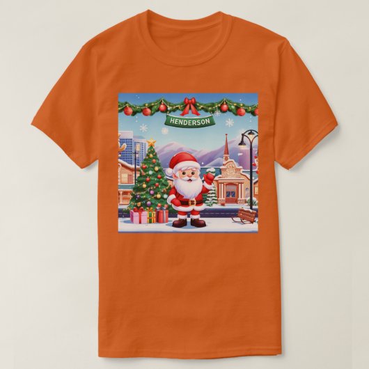 ヘンダーソンシティクリスマス Tシャツ (デザイン正面)