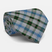 ヘンダーソンスコティッシュクランタータンチェック無地のグリーンイニシャル ネクタイ (ロール)