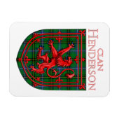 ヘンダーソンタータンチェックスコティッシュプリッドライオンラパント マグネット (横)