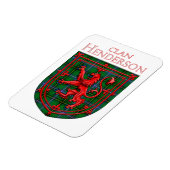 ヘンダーソンタータンチェックスコティッシュプリッドライオンラパント マグネット (左側)