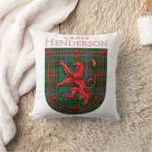 ヘンダーソンタータンチェックスコティッシュプレイドライオンランパント クッション (ブランケット)