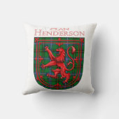 ヘンダーソンタータンチェックスコティッシュプレイドライオンランパント クッション (裏面)