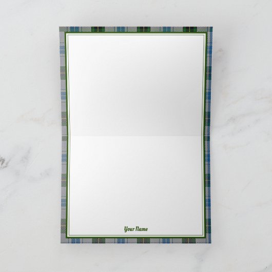 ヘンダーソンタータンチェックフォーデル城写真 カード (内部)