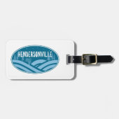 ヘンダーソンビルノースカロライナアウトドア ラゲッジタグ (正面横)