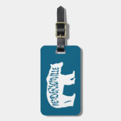 ヘンダーソンビルノースカロライナ ラゲッジタグ (正面縦)