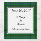 ヘンダーソン結婚スコティッシュのワインラベル ワインラベル (シングルラベル)