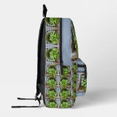 ヘンチックス多肉油画パーソナライズされた画 プリントバックパック (左)