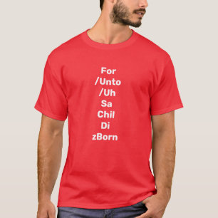 ヘンデルのメサイアより『ひとり子われに与えられたり』合唱 Tシャツ