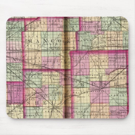 ヘンドリクソン郡とマリオン郡 マウスパッド (正面)