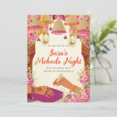 ヘンナの招待状 & デジタルヘンディーの招待状 招待状 (スタンド正面)