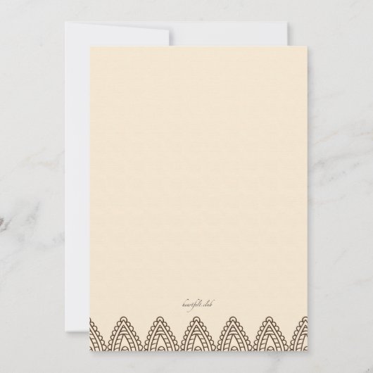 ヘンナの招待状 招待状 (裏面)