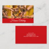 ヘンナアーティストビジネスカード 名刺 (正面/裏面)