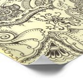 ヘンナアートキャンバス印刷 ポスター (角)