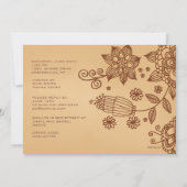 ヘンナインスピレーション招待状 招待状 (裏面)