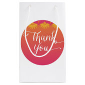 ヘンナエレファントベビーシャワー – インディアンインスピレーション スモールペーパーバッグ (裏面)