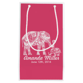 ヘンナエレファントベビーシャワー – インディアンインスピレーション スモールペーパーバッグ