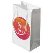 ヘンナエレファントベビーシャワー – インディアンインスピレーション スモールペーパーバッグ (裏面アングル)