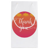 ヘンナエレファントベビーシャワー – インディアンインスピレーション スモールペーパーバッグ (裏面)