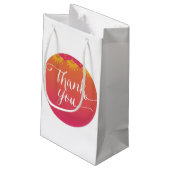 ヘンナエレファントベビーシャワー – インディアンインスピレーション スモールペーパーバッグ (裏面アングル)