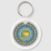 ヘンナエレファントマンダラガネシャマインドフルギフト キーホルダー (正面)