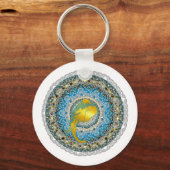 ヘンナエレファントマンダラガネシャマインドフルギフト キーホルダー (正面)