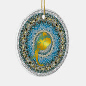 ヘンナエレファントマンダラガネシャマインドフルギフト セラミックオーナメント (右)