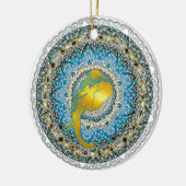 ヘンナエレファントマンダラガネシャマインドフルギフト セラミックオーナメント (左)