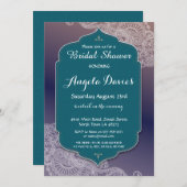 ヘンナスタイルジュエルブライダルシャワー招待状アラビアン 招待状 (正面/裏面)