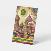 ヘンナセレモニー卓上標識 台座サイン (正面)