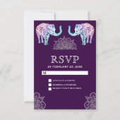 ヘンナタトゥーの象 インドの結婚式 RSVP (正面)
