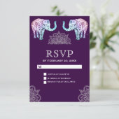 ヘンナタトゥーの象 インドの結婚式 RSVP (スタンド正面)