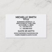 ヘンナタトオスビジネスカード 名刺 (裏面)