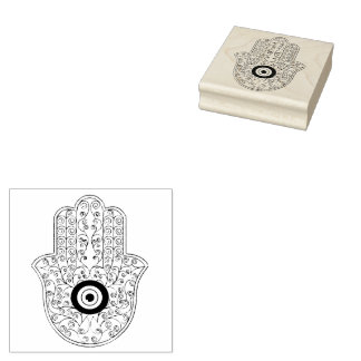 ヘンナハムザウッドアートスタンプ ラバースタンプ