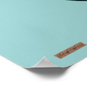 ヘンナハンドオブハムザ(ティール（緑がかった色）) ポスター (角)