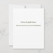 ヘンナパーティの招待状 招待状 (裏面)