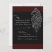 ヘンナピーコック 招待状 (裏面)