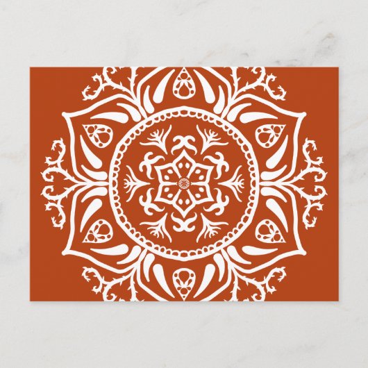 ヘンナマンダラ ポストカード (正面)
