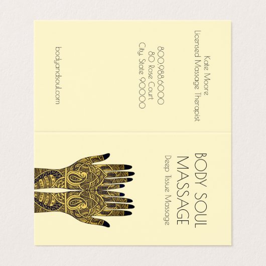 ヘンナメーンディハンズマッサージセラピストプラクティス 名刺 (外部フラット)