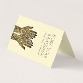 ヘンナメーンディハンズマッサージセラピストプラクティス 名刺 (正面)