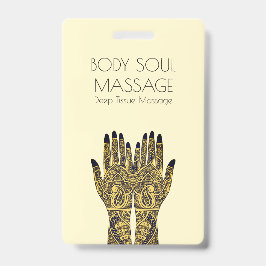 ヘンナメーンディハンズマッサージビジネス バッジ