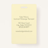 ヘンナメーンディハンズマッサージビジネス バッジ (裏面)