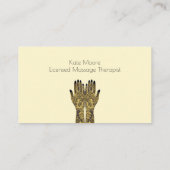 ヘンナメーンディハンズマ芸術的ッサージ 割引カード (裏面)