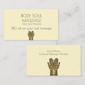 ヘンナメーンディハンズマ芸術的ッサージ 割引カード (正面/裏面)