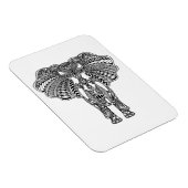 ヘンナメーンディ飾インディアンゾウ マグネット (右側)