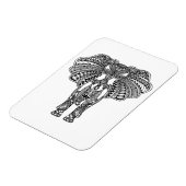 ヘンナメーンディ飾インディアンゾウ マグネット (左側)