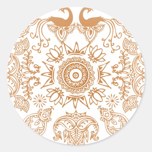 ヘンナロックスティッカー ラウンドシール (正面)