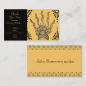 ヘンナ手 名刺 (正面/裏面)