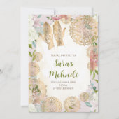 ヘンナ招待状 & メンディー招待状 メンディーへの招待 招待状 (正面)