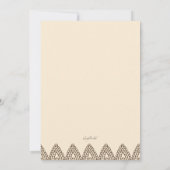 ヘンナ招待状 招待状 (裏面)